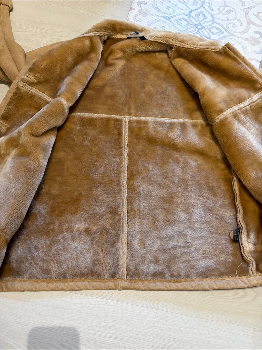 Faux suede teddy bear coat XL - Picture 6 of 9